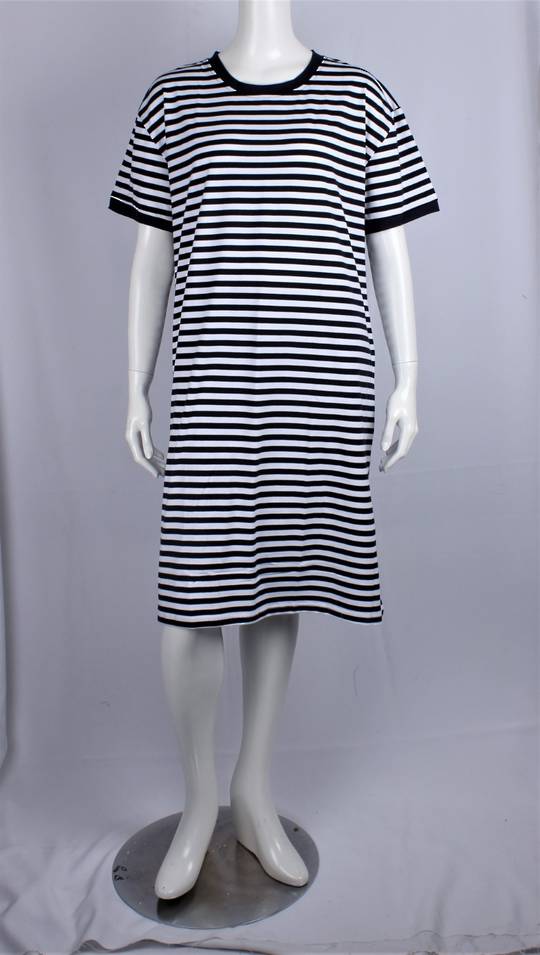 Alice & Lily striped dress  T- Shirt  cotton navy/white STYLE : AL/DRESSTRIPE/NW